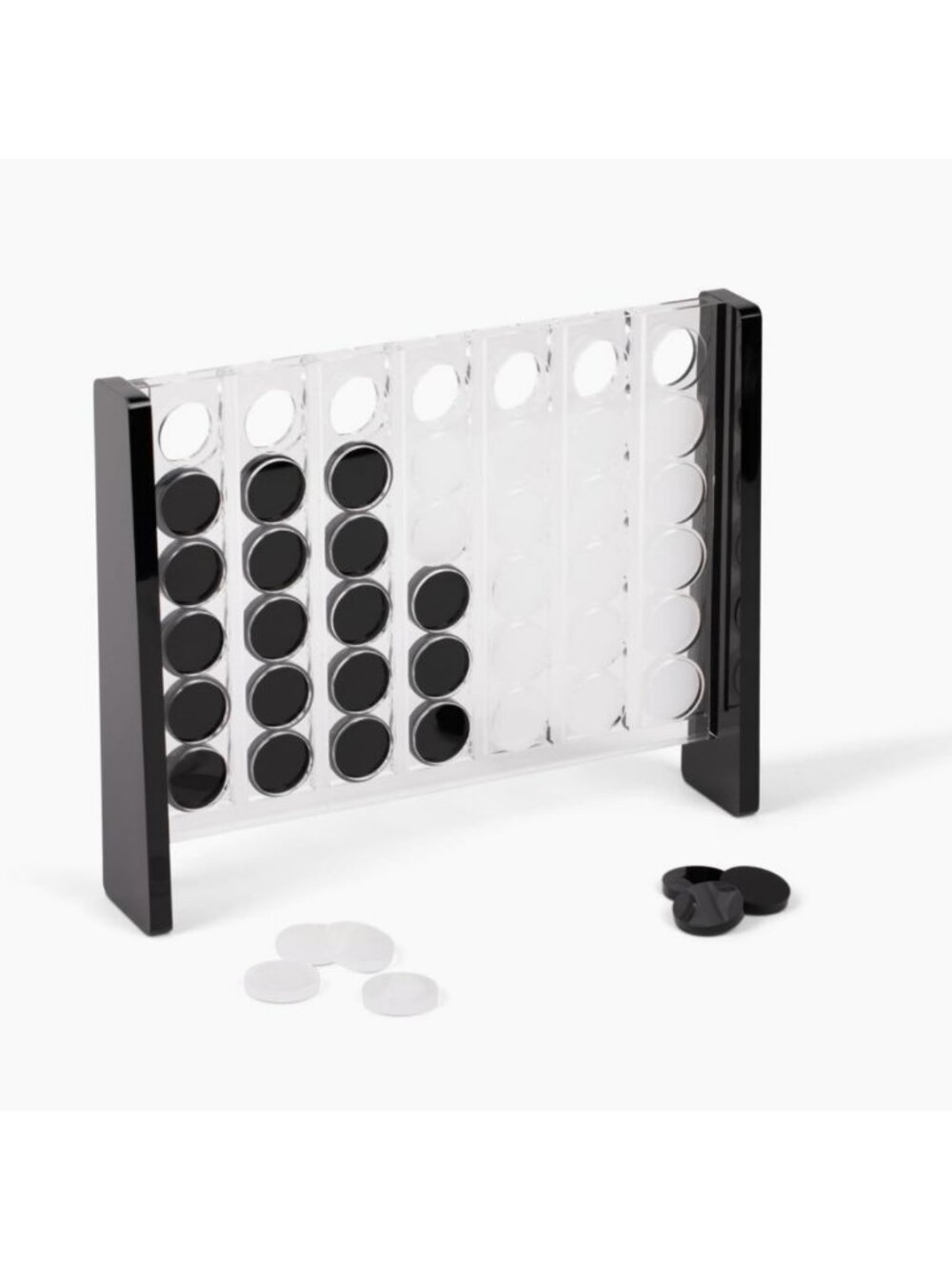 Unique Acrylic 4 in a Row Game - Classic Strategy Board Game for 2 Players - Fun